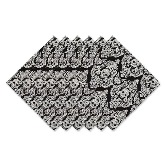 DII&reg; Graveyard Damask Embellished Dinner Napkins, 6ct. {1}