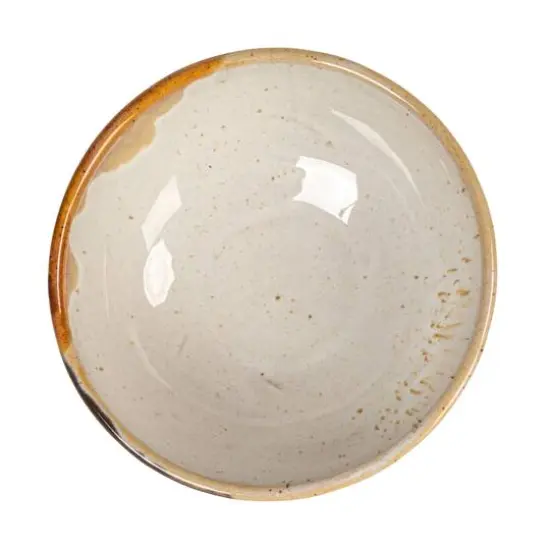 Hello Honey&reg; 5" Tan & White Earthen Charm Stoneware Bowls, 4ct. {9}