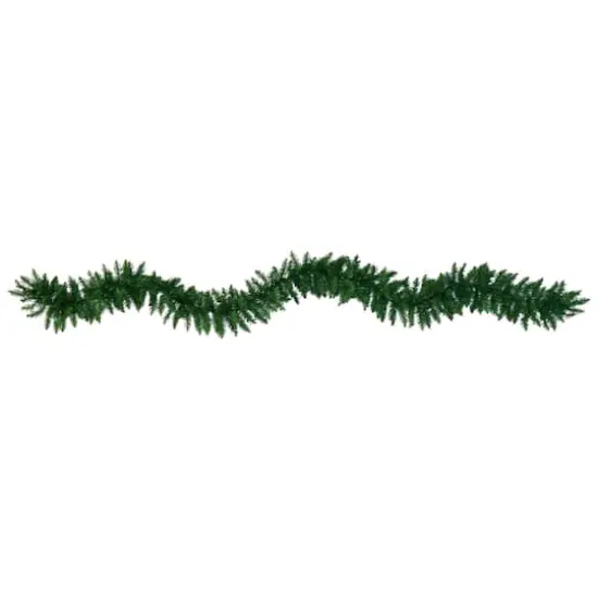 9ft. Pre-Lit Pine Artificial Garland with Warm White LED Lights {4}