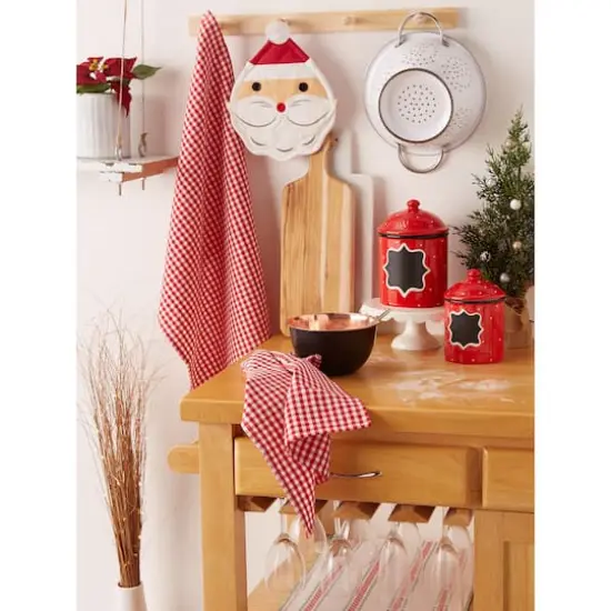 DII&reg; Jolly Santa Potholder Gift Set {7}