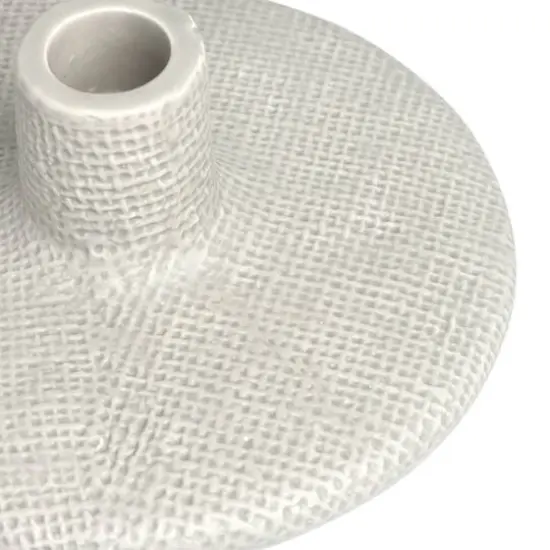 Hello Honey&reg; Stoneware Taper Candle Holders Set, 3ct. {3}