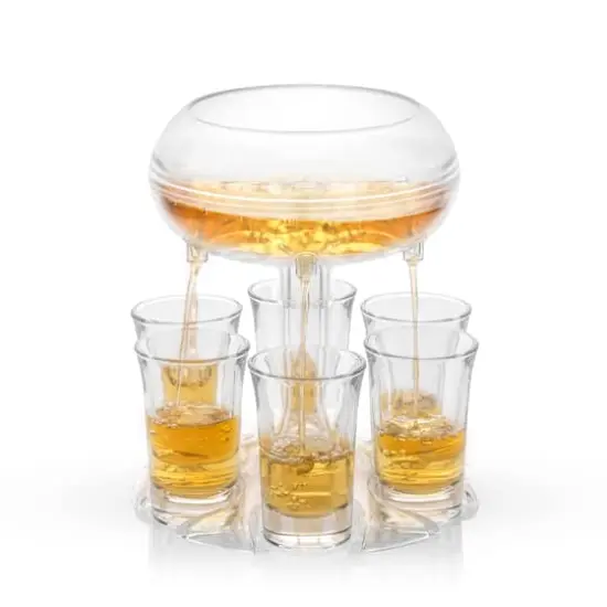 JoyJolt&reg; Drink Dispenser & Shot Glass Set {1}