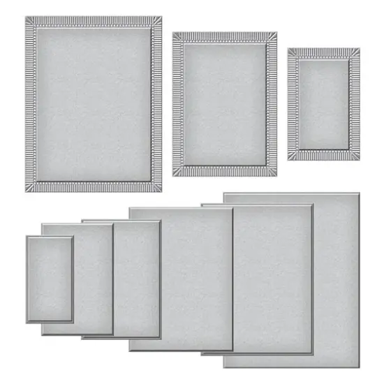 Spellbinders&reg; Becca Feeken Fluted Classics Rectangles Etched Dies {1}