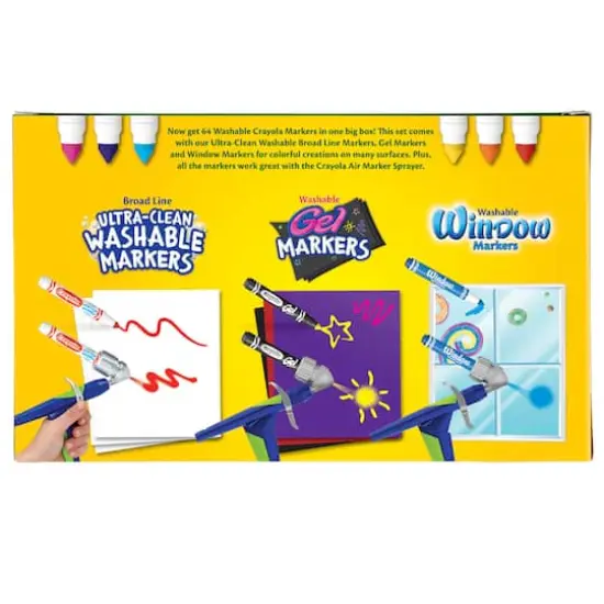 Crayola&reg; Washable 64 Color Broad Line Markers {3}