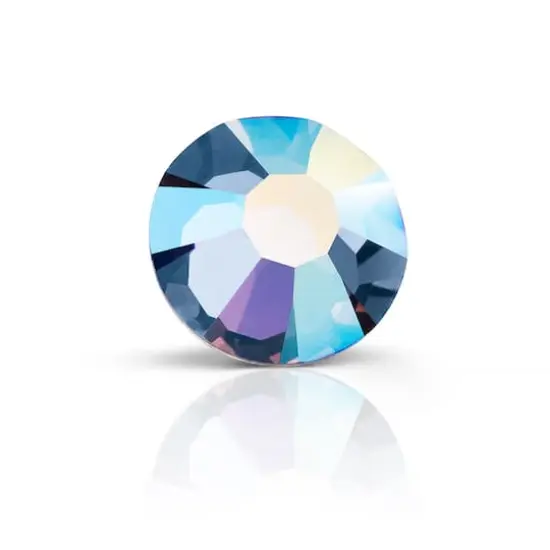Preciosa MAXIMA SS20 Aurora Borealis Flatback Czech Crystals, 144ct. Denim Blue AB {1}