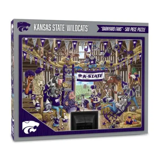 College Barnyard Fans 500 Piece Puzzle Kansas State Wildcats {1}