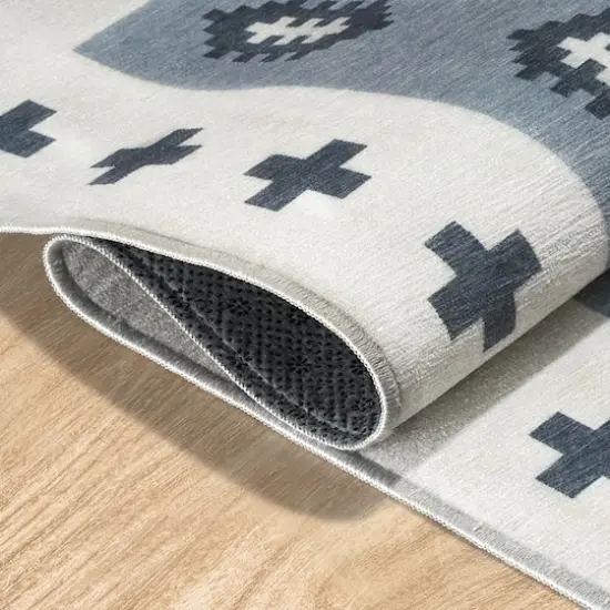 My Magic Carpet Nordic Weave Washable Rug Cool Grey {4}