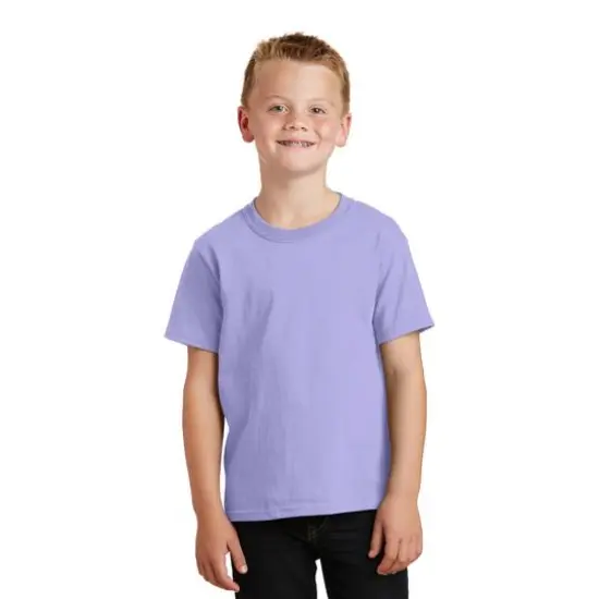 Port & Company® Beach Wash Garment-Dyed Youth T-Shirt Amethyst {4}
