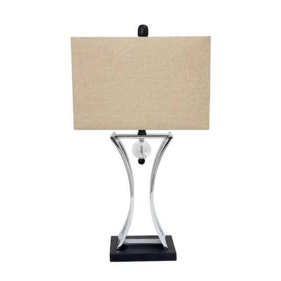 Elegant Designs 27.5" Chrome Executive Business Table Lamp {6}