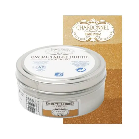 Charbonnel Etching Ink, 200mL Yellow Ochre {5}