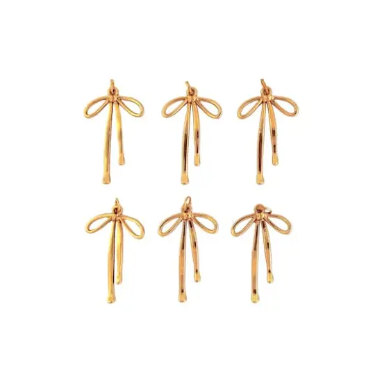Blue Moon Studio&trade; Gold-Colored Bows, 6ct. {3}