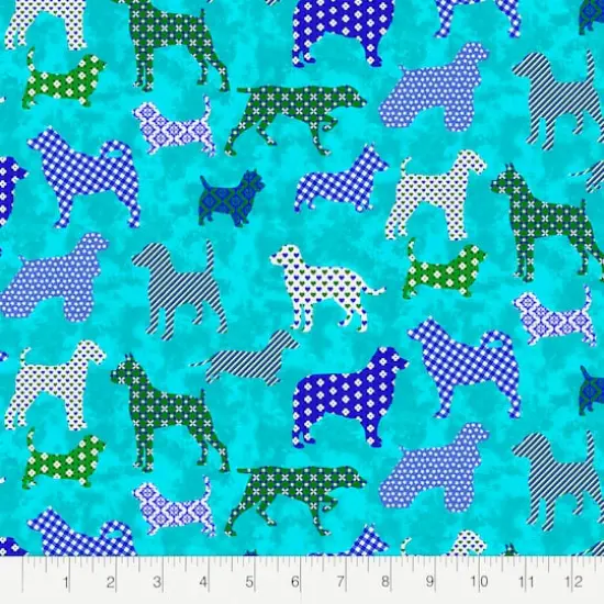 Fabric Editions Puppy Pals Cotton Fabric {3}