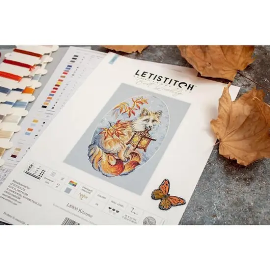 LetiStitch Kitsune Counted Cross Stitch Kit {4}