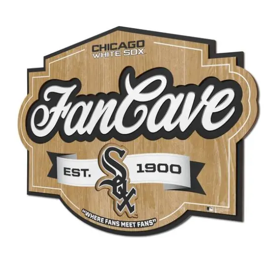 MLB Fan Cave Sign Chicago White Sox {1}