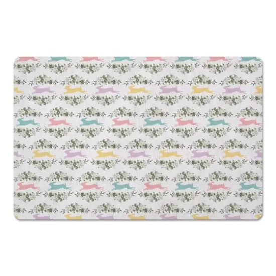 Pastel Rabbits 27" x 18" Floor Mat {1}