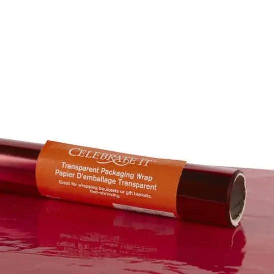 Transparent Packaging Wrap by Celebrate It&trade; Red {4}