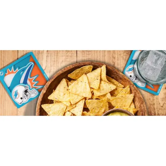 NFL 3D Logo Series Coaster Set Miami Dolphins {4}