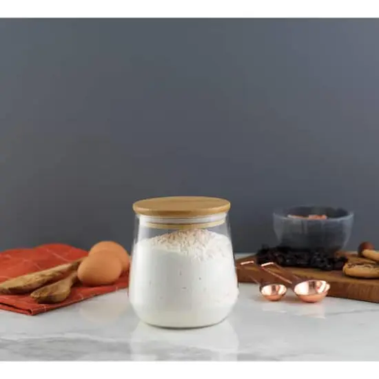 JoyJolt&reg; 31oz. Glass Storage Jar with Bamboo Lid {6}