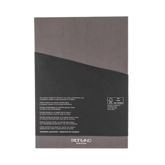 Fabriano&reg; Ecoqua Plus Dotted Glue-Bound Notebook Gray {11}