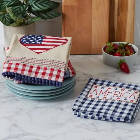 DII&reg; Americana Embellished Dishtowel Set {5}