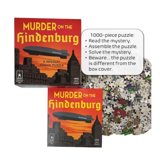 Murder on the Hindenburg Classic Mystery Jigsaw Puzzle: 1000 Pcs {5}