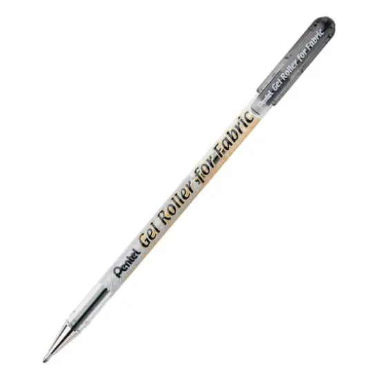 Pentel&reg; Black Gel Roller Pen for Fabric, 12ct. {3}
