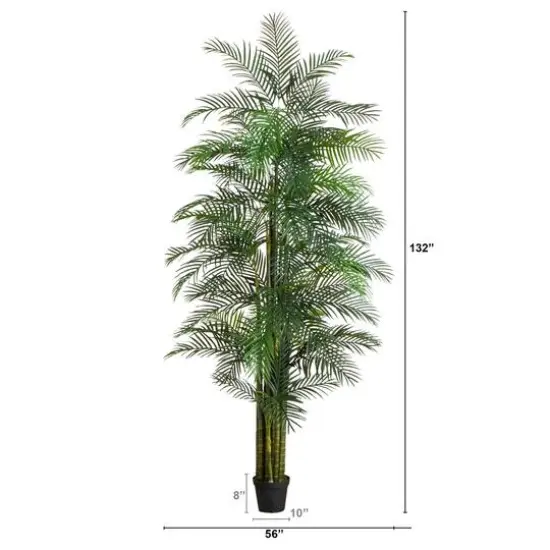 11ft. UV Resistant Artificial Areca Palm Tree (Indoor/Outdoor) {3}