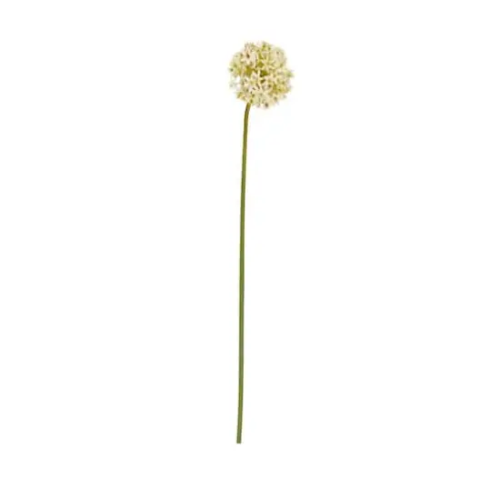 31" White Allium Artificial Flower Stem, 8ct. {3}