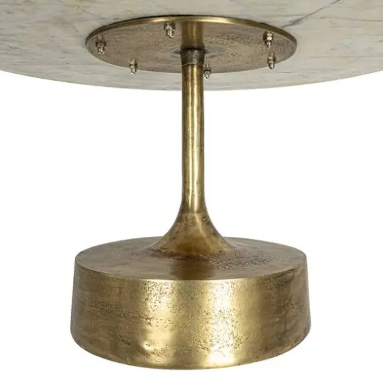 Hello Honey&reg; Gold Luxe Aluminum and Marble Coffee Table {5}