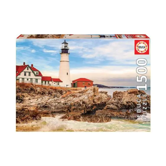 Rocky Lighthouse 1,500 Piece Jigsaw Puzzle {1}
