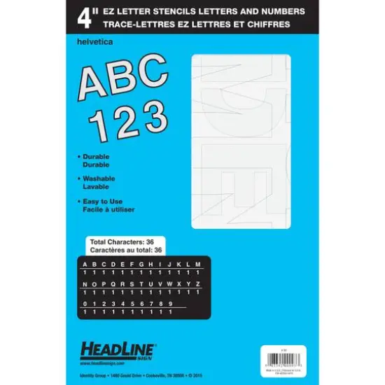 Headline/Geotype Geostencil EZ 4" Letter Stencils {1}