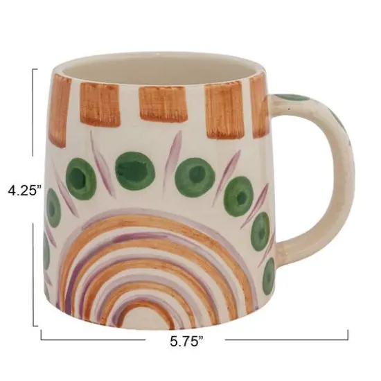Hello Honey&reg; 4.25" Geometric Print Stoneware Mug Set {7}