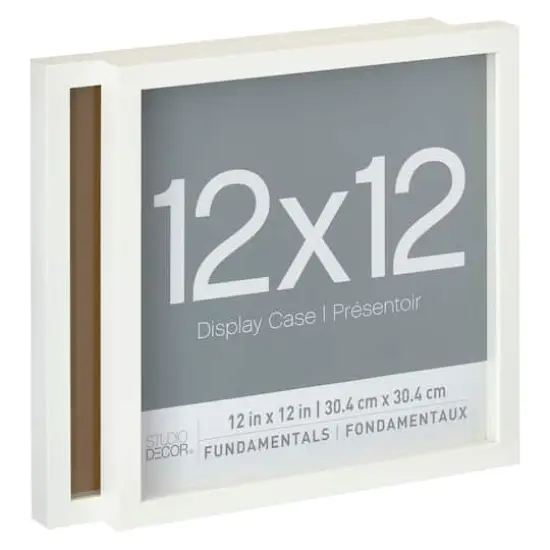 2 Pack Fundamentals 12" x 12" White Shadow Boxes by Studio D&eacute;cor&reg; {1}
