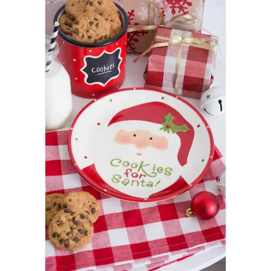 DII&reg; 8" Ceramic Cookies for Santa Plate {6}