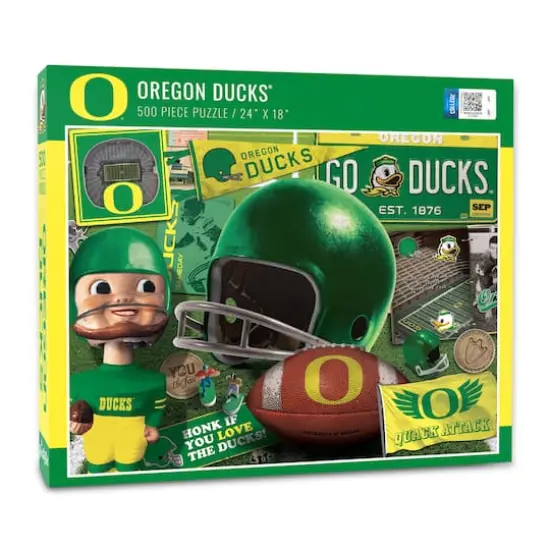 College Team Retro Series 500 Piece Puzzle Oregon Ducks {1}