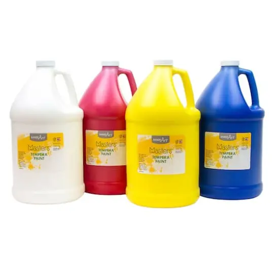 Handy Art® Little Masters® Primary Colors Tempera Paint 4 Gallon Kit {1}