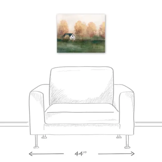 Autumn Themed Landscape 20" x 16" Canvas Wall Art {4}
