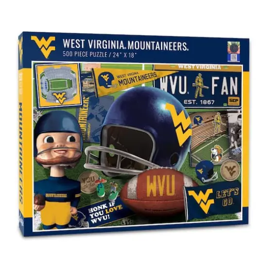 College Team Retro Series 500 Piece Puzzle West Virginia Mountaineers {1}
