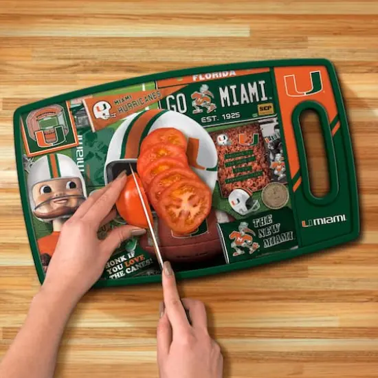 College Retro Series Cutting BoardMiami Hurricanes {5}
