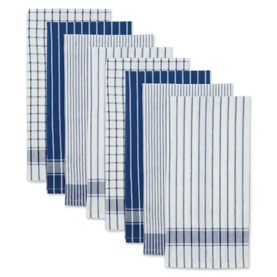DII&reg; Basic Dishtowels Set, 8ct. Nautical Blue {1}