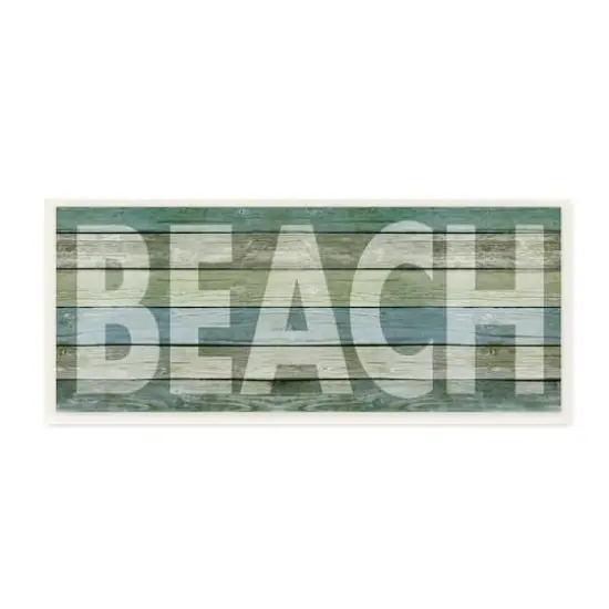 Stupell Industries Faded Beach Plank Art {1}