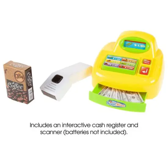 Toy Time Grocery Store Selling Stand Supermarket Playset {6}