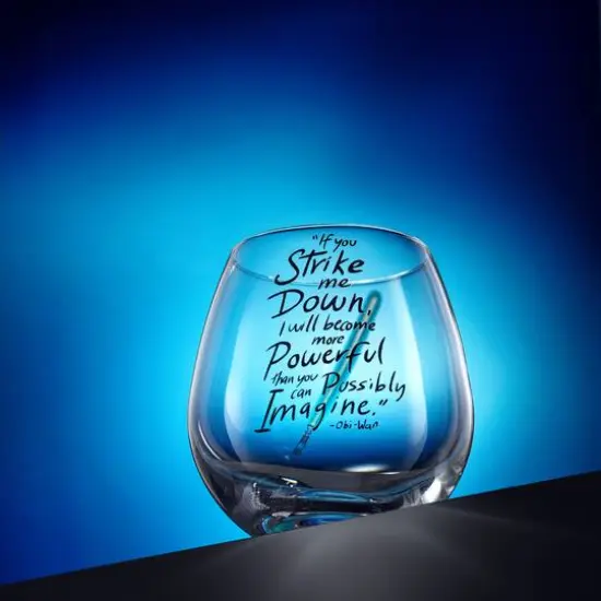 JoyJolt&reg; Star Wars&trade; 15oz. New Hope Obi-Wan Kenobi Blue Lightsaber Stemless Drinking Glass, 2ct. {3}