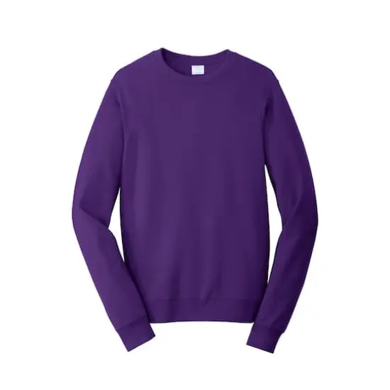 Port & Company&reg; Fan Favorite&trade; Fleece Crewneck Sweatshirt Team Purple {1}