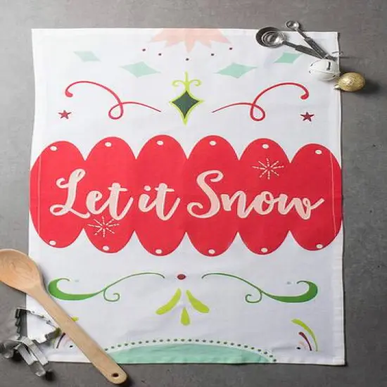 DII&reg; Winter Wishes Holiday Dishtowel Set {8}