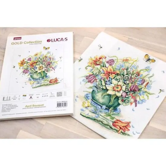 Luca-s April Bouquet Counted Cross Stitch Kit {3}