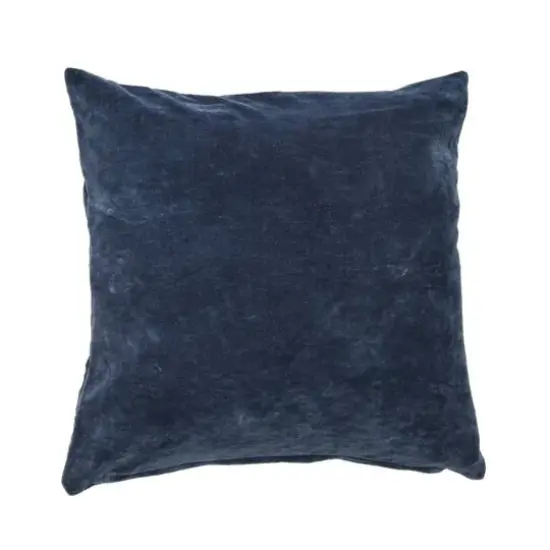 Hello Honey&reg; 20" Square Velvet Knife Edge Pillow Cover Blue {1}