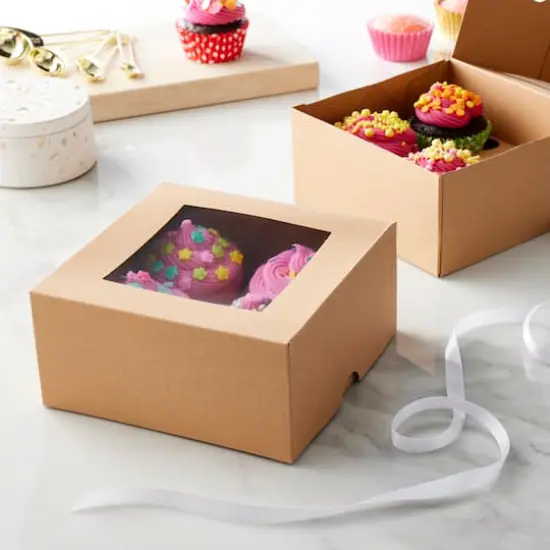 Kraft Cupcake Boxes by Celebrate It&reg;, 3ct. {3}