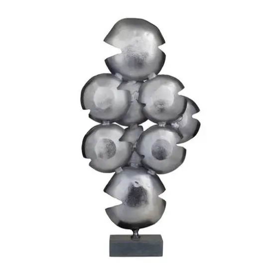 CosmoLiving by Cosmopolitan 31.5" Aluminum Glam Sculpture Gray {6}