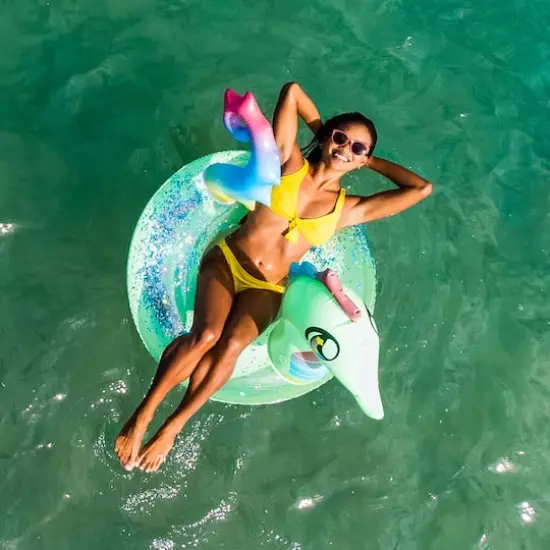 PoolCandy 40" Glitter Seahorse Pool Tube {4}